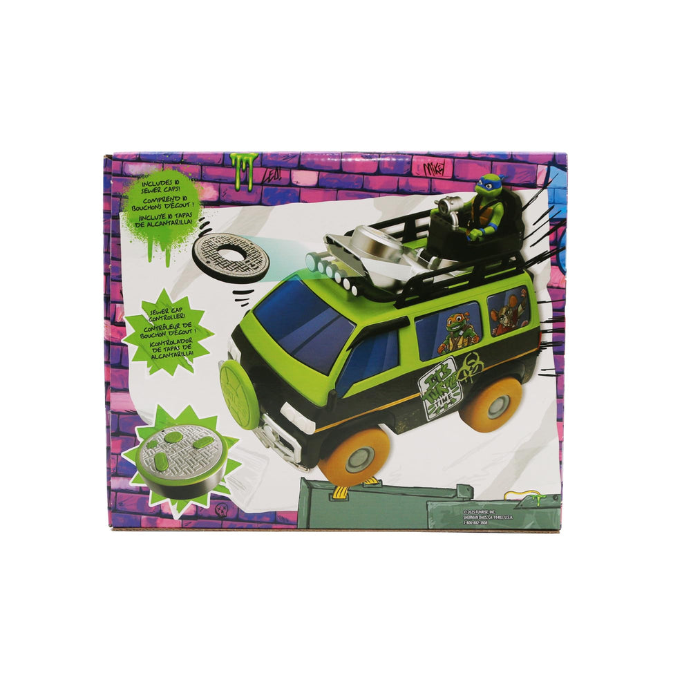 TMNT Sewer Cap Striker foam ammo storage keeps reloads on board.