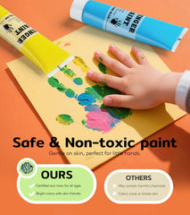 TMOL sponge brush set enhances toddler finger painting creativity.