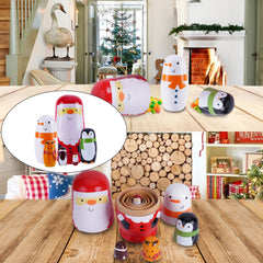 Two-pack gift-ready Tngan nesting dolls for festive decor.