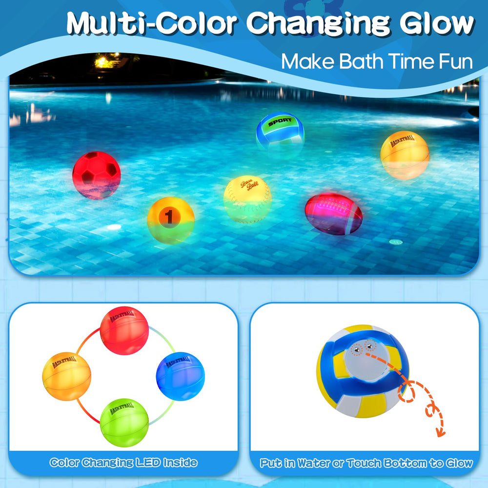TNOIE glow-in-bath toys create splashy, engaging play for toddlers.