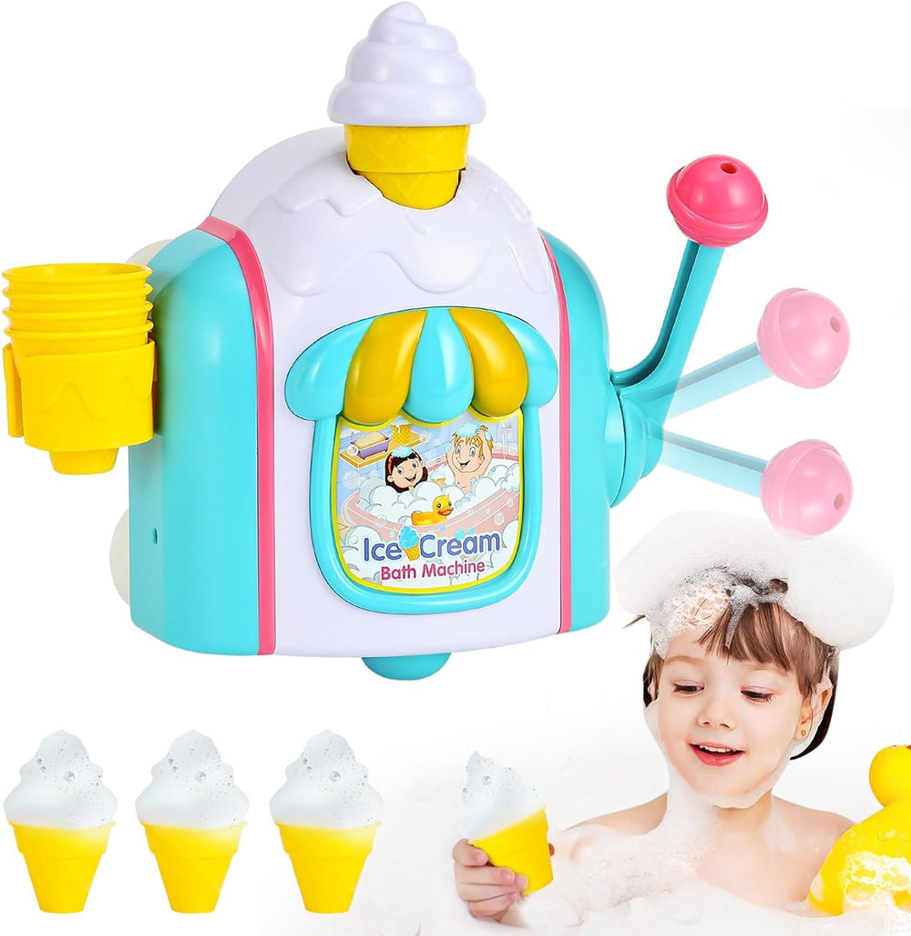 TNOIE ice cream bath toy set in action, sparking imaginative tub play.