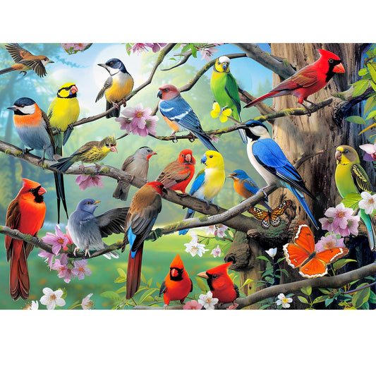 TOCHILD bird puzzle 500 pieces with vivid hummingbird design for relaxing concentration.