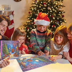TOCHILD Christmas scenery puzzle offers a cozy activity for family time