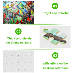 TOCHILD colorful hummingbird puzzle offers bright colors to spark family game nights.