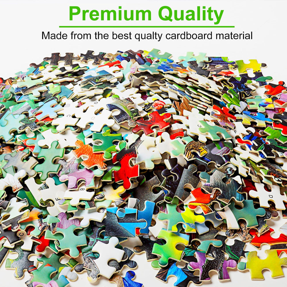 TOCHILD dust-free cardboard puzzle reduces warping for durable play.
