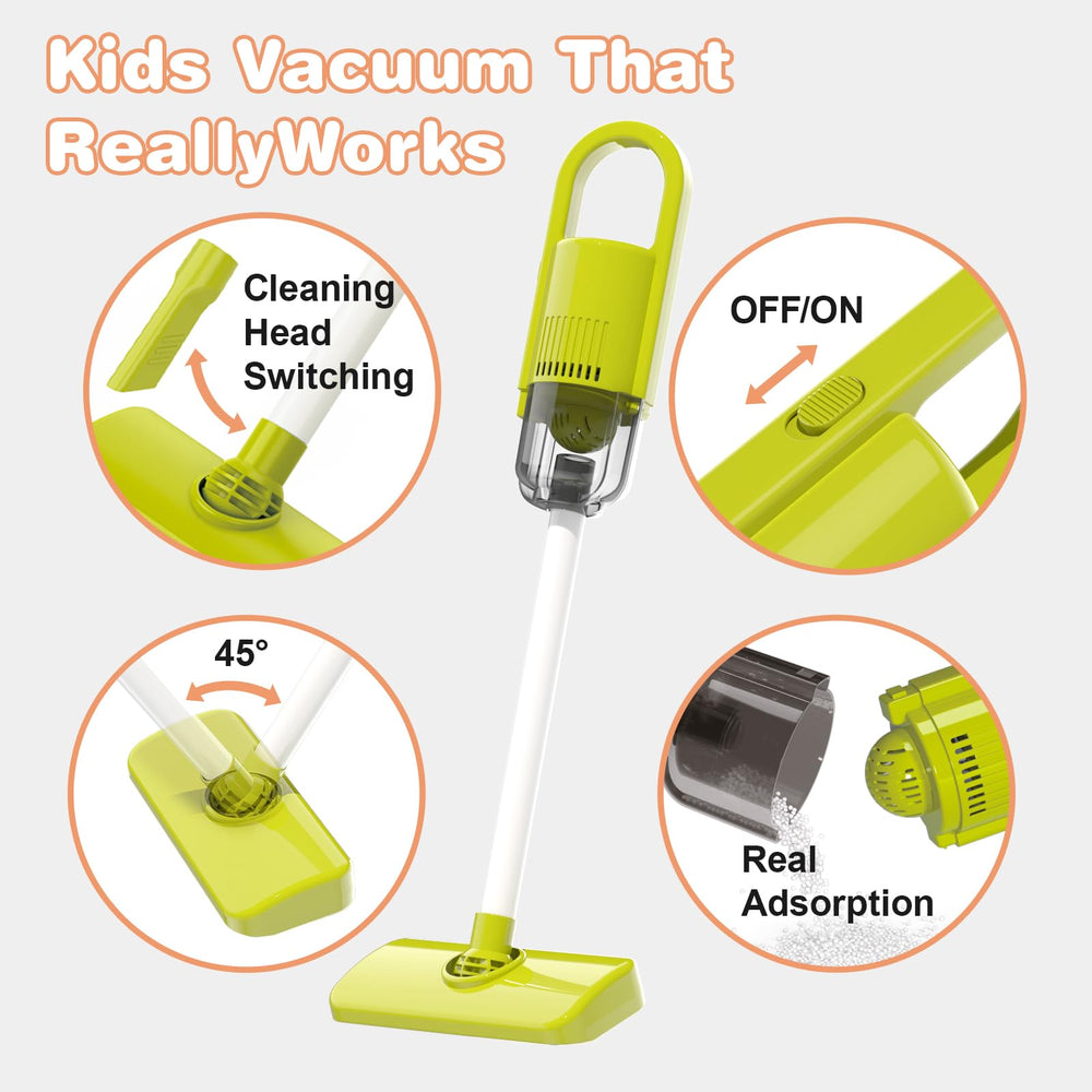Toddler Cleaning Set with Broom-Dustpan guides tidy habits during imaginative chores