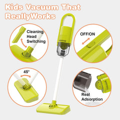 Toddler Cleaning Set with Broom-Dustpan guides tidy habits during imaginative chores
