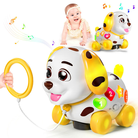 ToddlerCley musical puppy toy for 1-year-olds with engaging tunes.