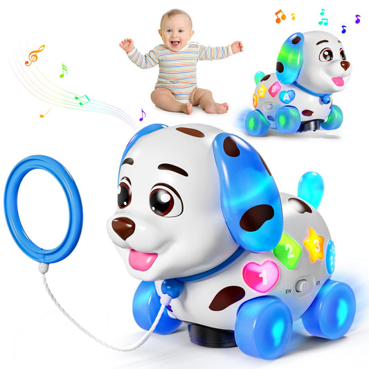 ToddlerCley musical puppy toy with lights helps toddlers learn numbers and letters