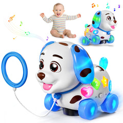 ToddlerCley musical puppy toy with lights helps toddlers learn numbers and letters