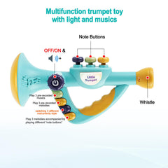Toddler musical instruments toy recorder flute with simple grip for beginners