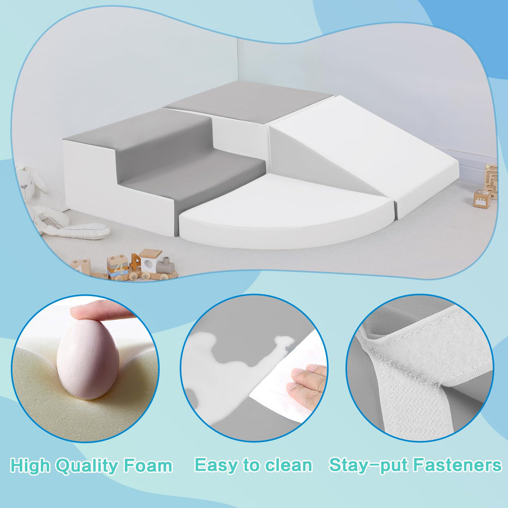 Todiby foam blocks cube climb offers sturdy soft surfaces for crawling.