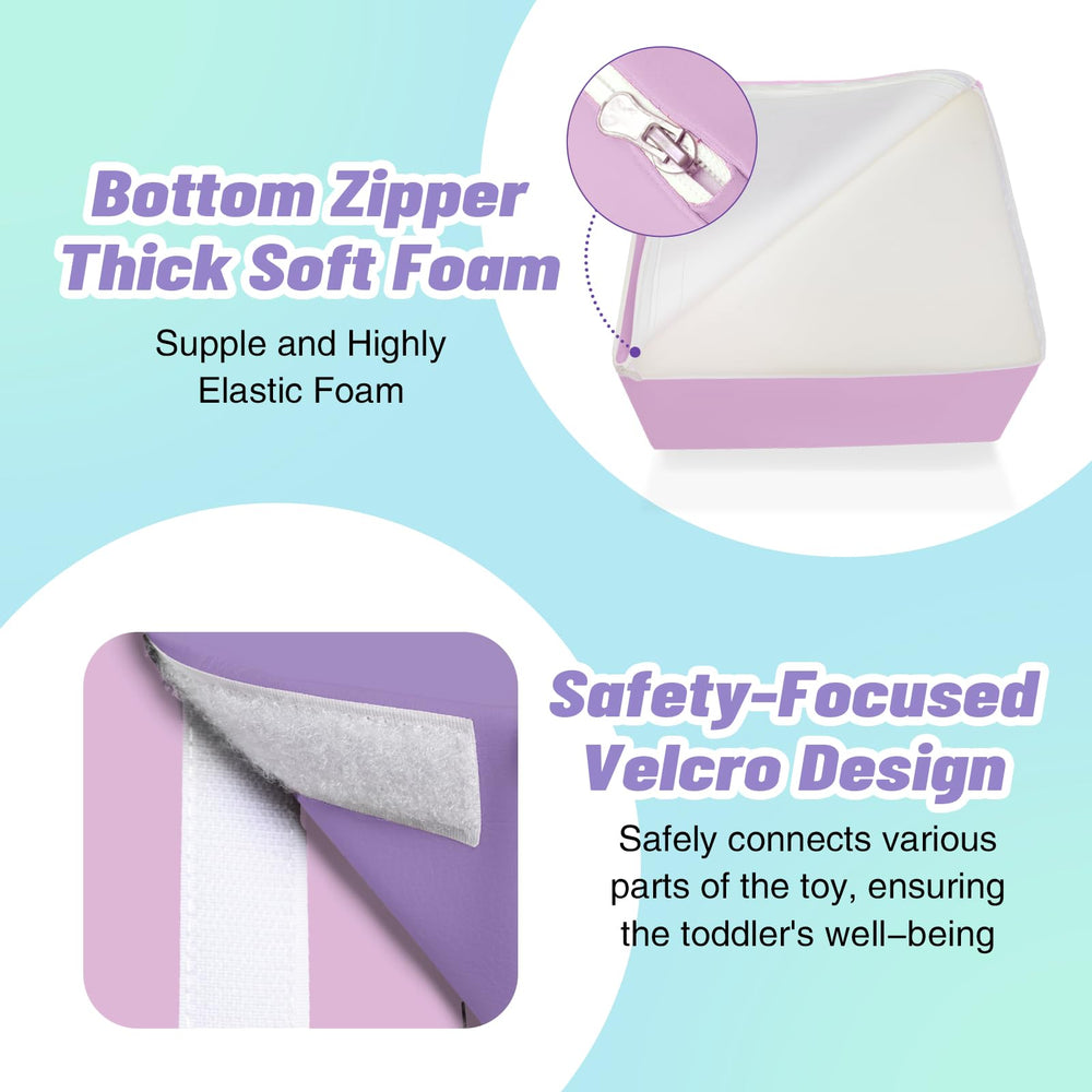 TODIBY purple square block adds stable corners for building.