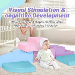 TODIBY soft foam blocks on a mat create safe, mess-free play.