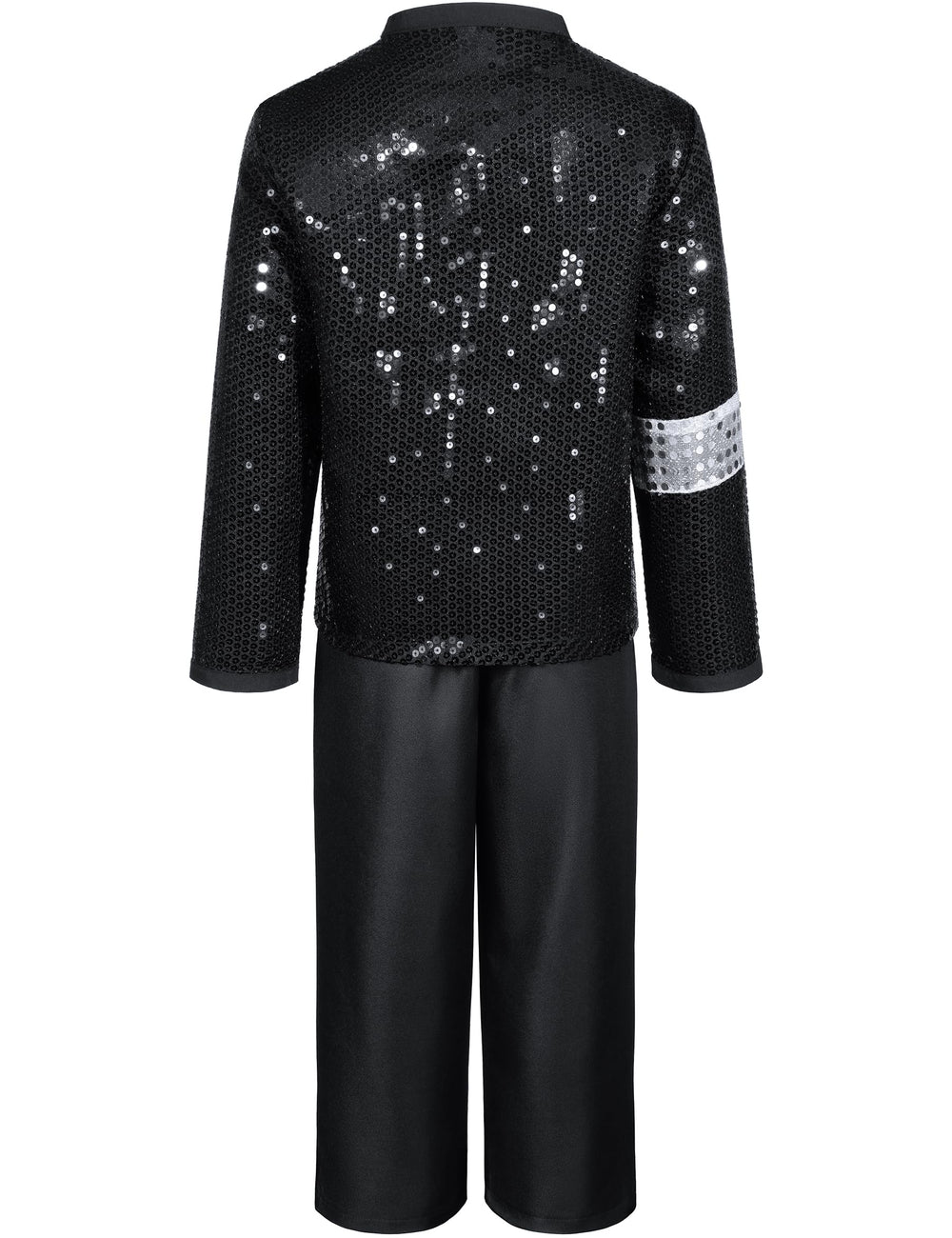 TOGROP Dance Star white sequin gloves add costume flair