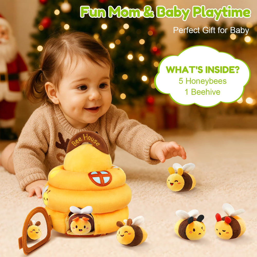 TOHIBEE beehive fill-dump action showcasing repetitive learning play.