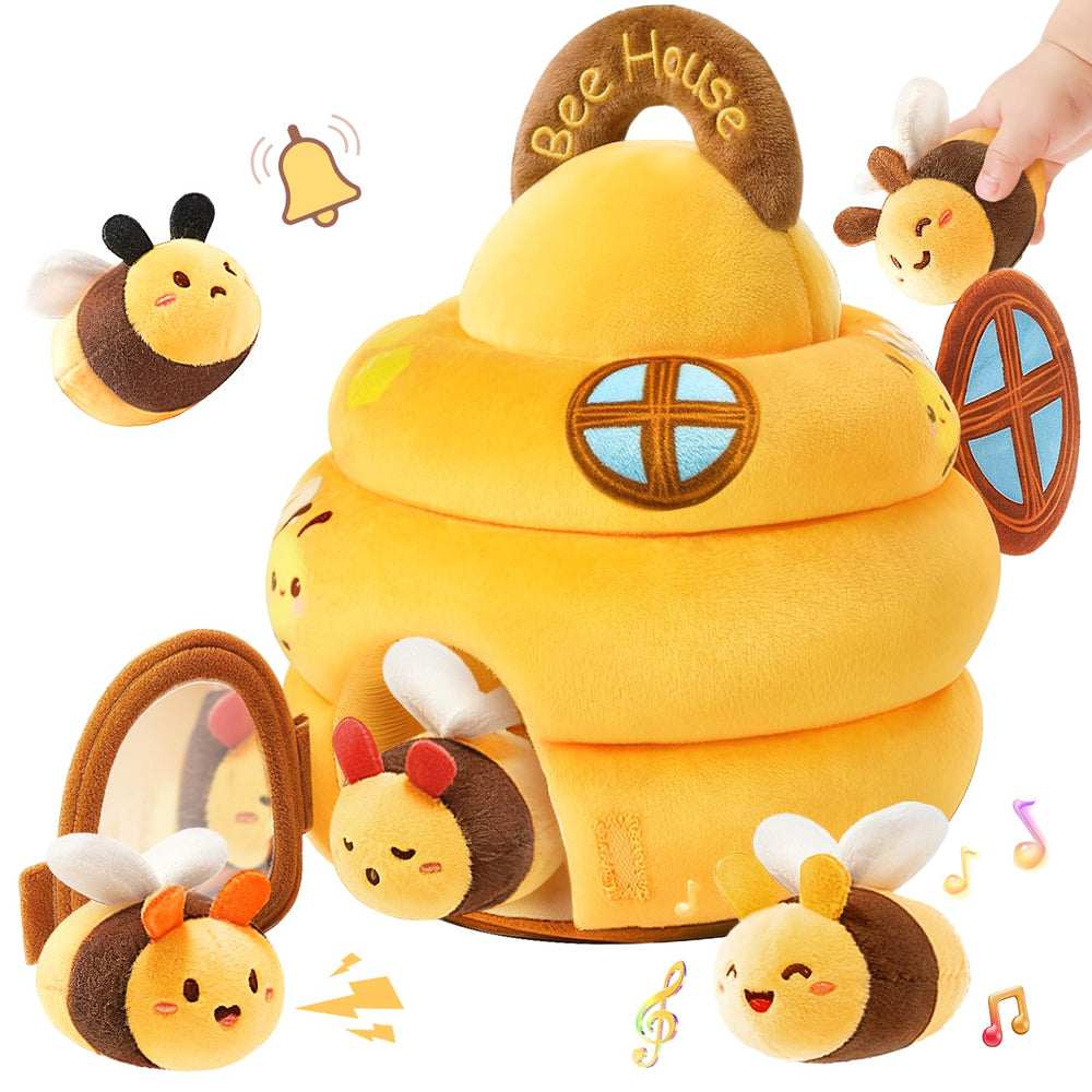 TOHIBEE soft beehive front view showing safe, tactile baby play.