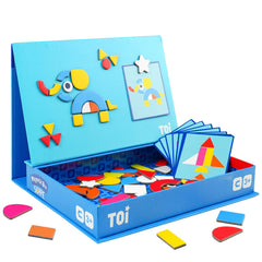 Toi Kids magnetic jigsaw board with puzzles to boost cognitive play