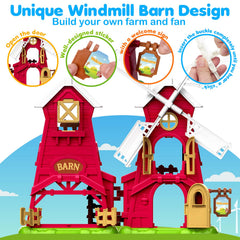 Toidgy barn interior with steps for exploration and multi-level pretend play