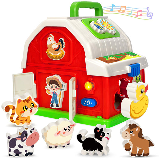 Toidgy barn toy with sound and light for interactive play.