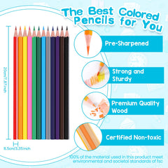 Toidgy classroom coloring pencils aiding teachers with abundant back-to-school supplies