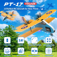 Toileum RC Plane is beginner-friendly, helping new pilots take off with confidence.