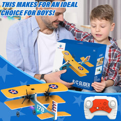Toileum RC Plane offers 4-direction control for intuitive maneuvers.