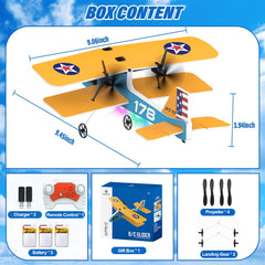 Toileum RC Plane's palm-sized frame fits small spaces for quick training.