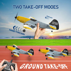 Toileum RC Plane two batteries extend flying sessions.