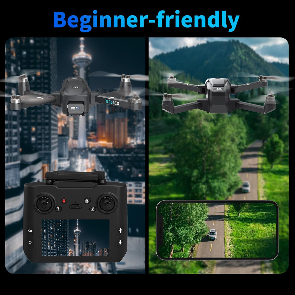 Tolatoyus GPS with auto return keeps the drone safely guiding back.