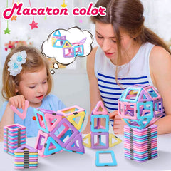 Tolnetr magnetic tiles color-sorting helps kids learn colors and shapes.