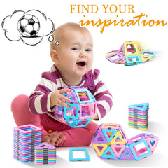 Tolnetr magnetic tiles rocket-construction sparks STEM imagination during free play.