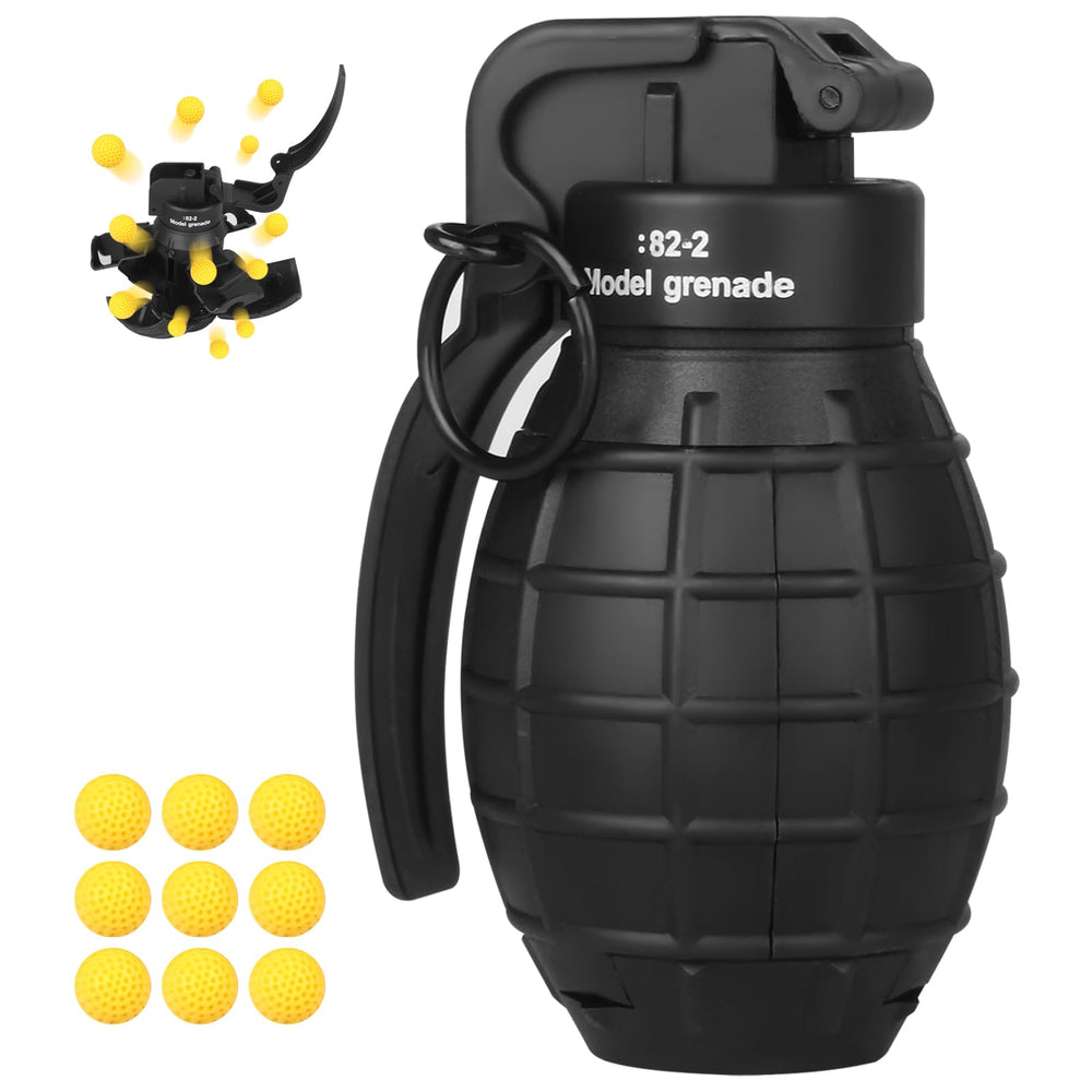 Tomatong toy-grenade front view, durable and ready for CS battles.