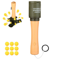 Tomatong toy hand grenade front view for action gameplay and quick reloading.
