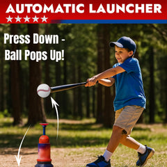 TOMLEON includes six softballs for safe, repeated practice.