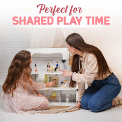 TOMLEON dollhouse people in-scene compatibility demonstrates easy fit.