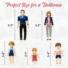 TOMLEON family sister poseable doll enhances miniature narratives.