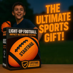 TOMLEON Glow Football suitable for night-time play after dark