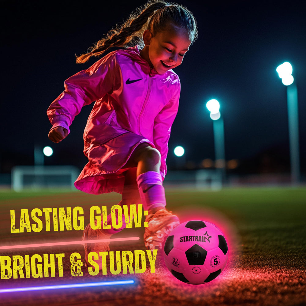 TOMLEON Glow Soccer Ball size 5 ideal for players of all ages