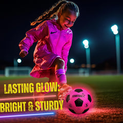 TOMLEON Glow Soccer Ball size 5 ideal for players of all ages