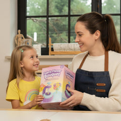 TOMLEON kids crafting session highlighting independent, mess-free creativity