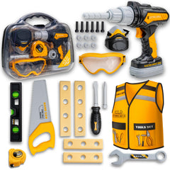 TOMLEON kids tool set carrying case supports organized pretend play.