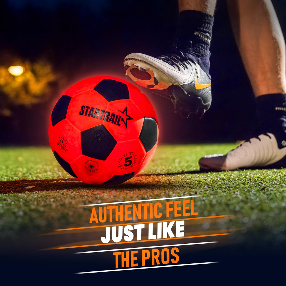 Tomleon Light Up Soccer Ball glows with motion, ideal for night training and casual play.