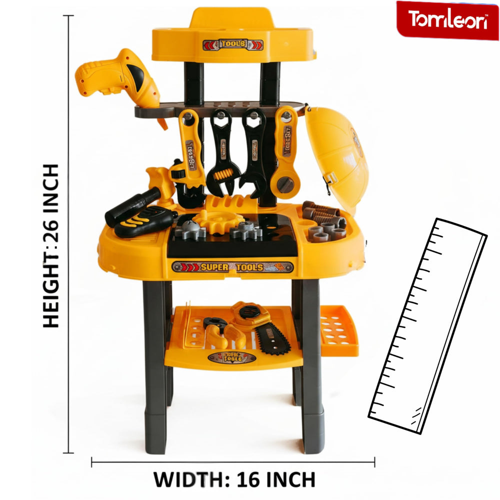 TOMLEON Protective glasses support safe pretend play during projects.