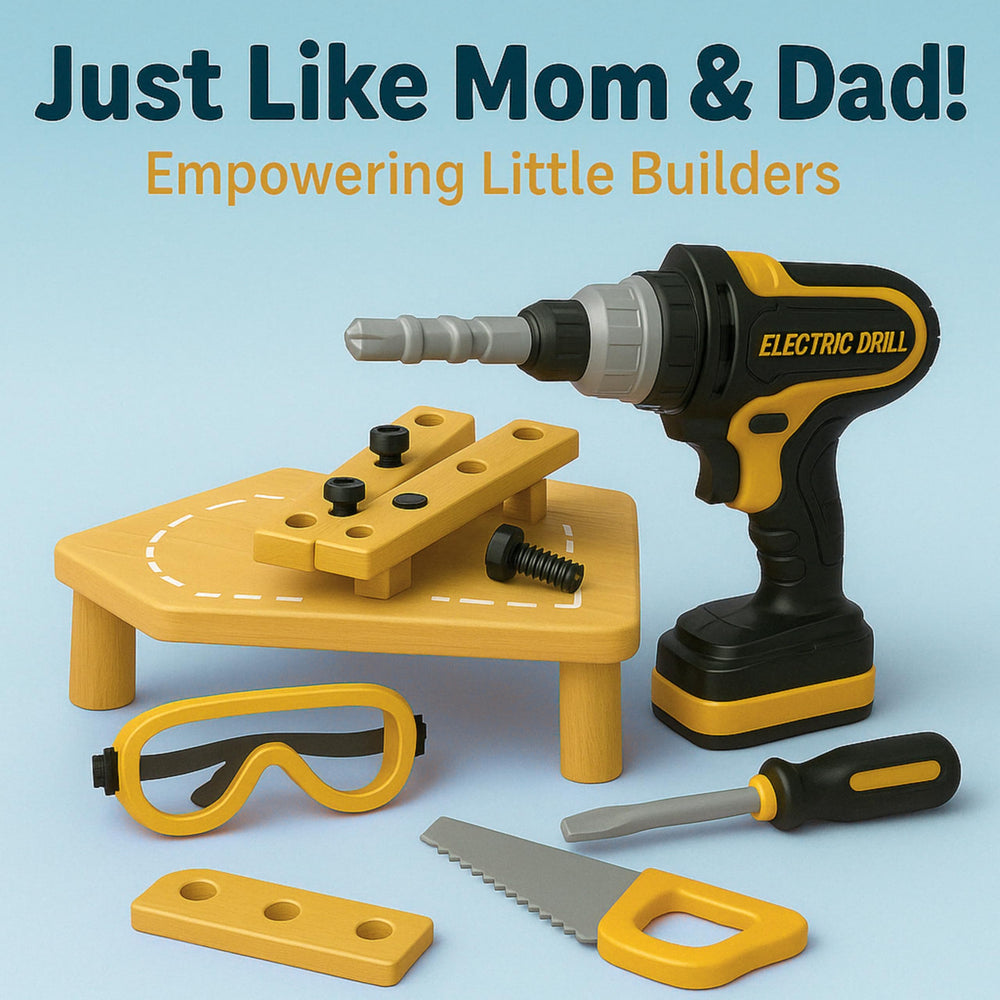 TOMLEON tape measure compact tool for pretend DIY projects.