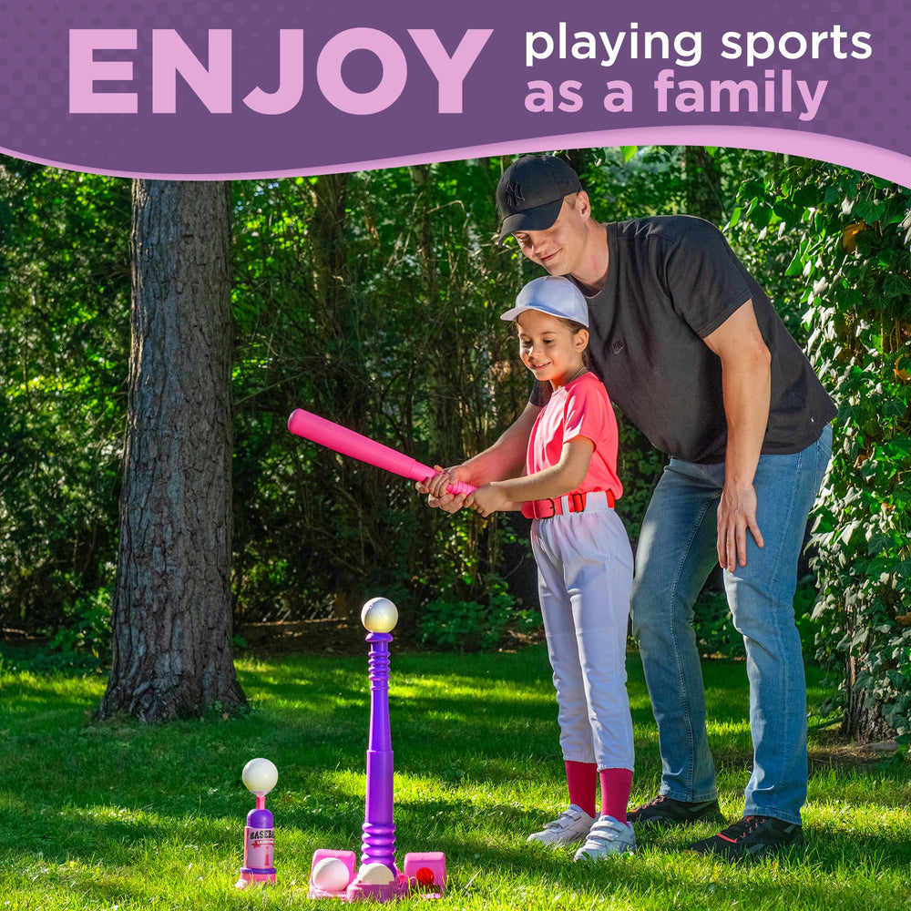 TOMLEON kid-friendly setup enabling simple at-home baseball play