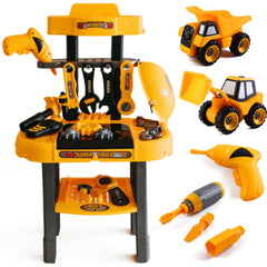 TOMLEON Toddler Workbench with drill offers realistic setup for creative play.
