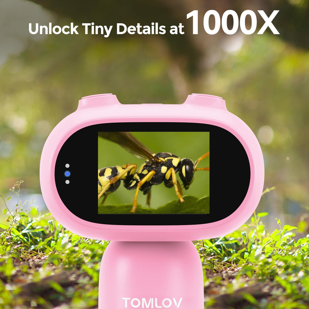 Tomlov P30 records 1080p video to capture tiny findings.