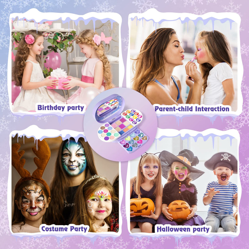 Tomons Kids Makeup Kit 8 flash shadows add sparkle