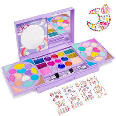 Tomons Kids Makeup Kit Princess Vanity Set encourages imaginative play with washable cosmetics